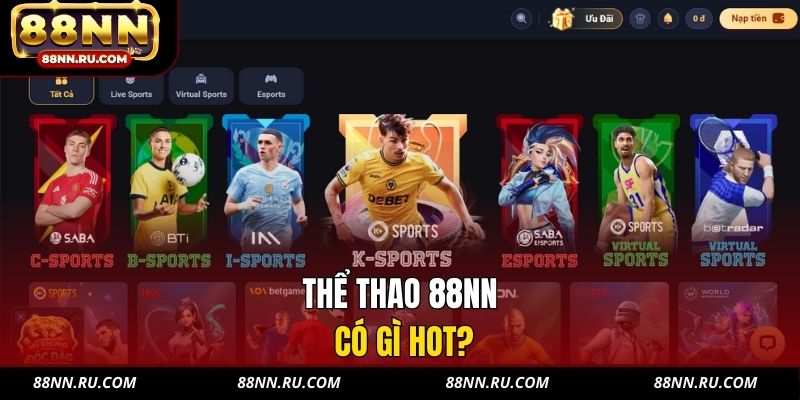 Thể thao 88NN có gì hot?
